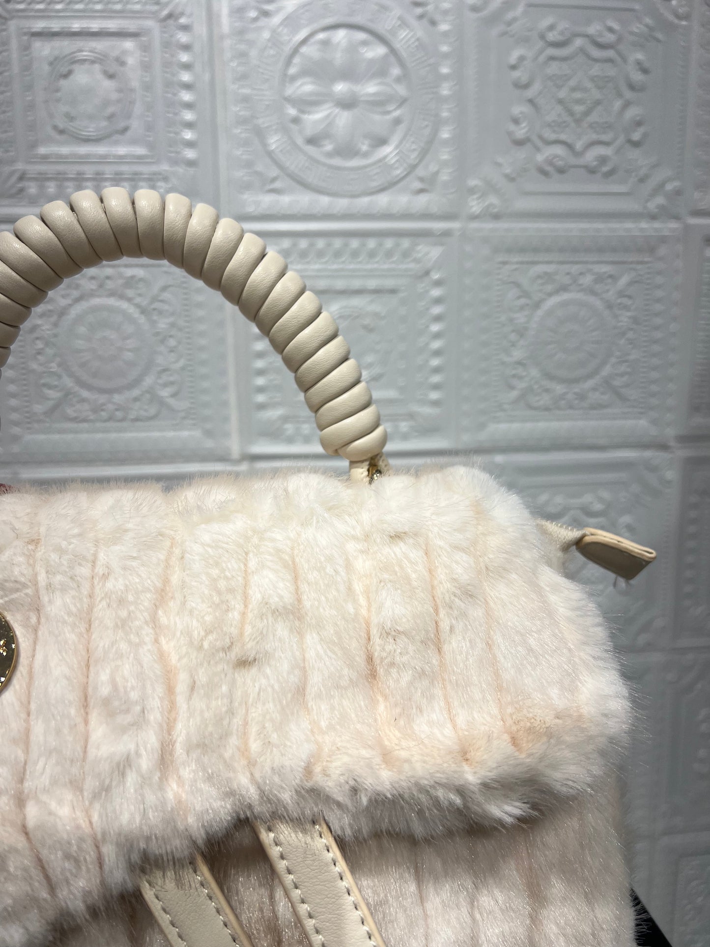 Borsa Piccola Pelo Panna