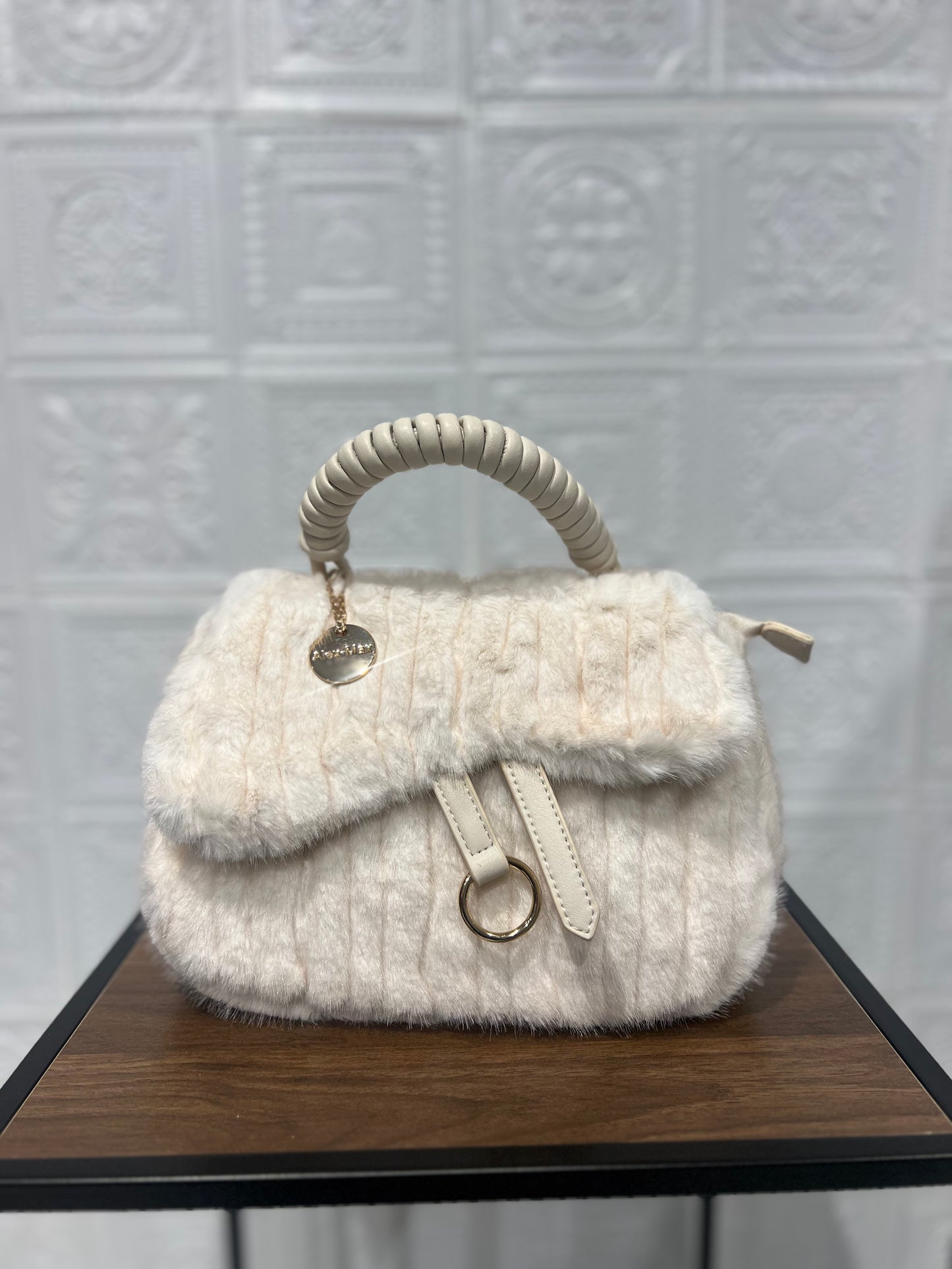 Borsa Piccola Pelo Panna