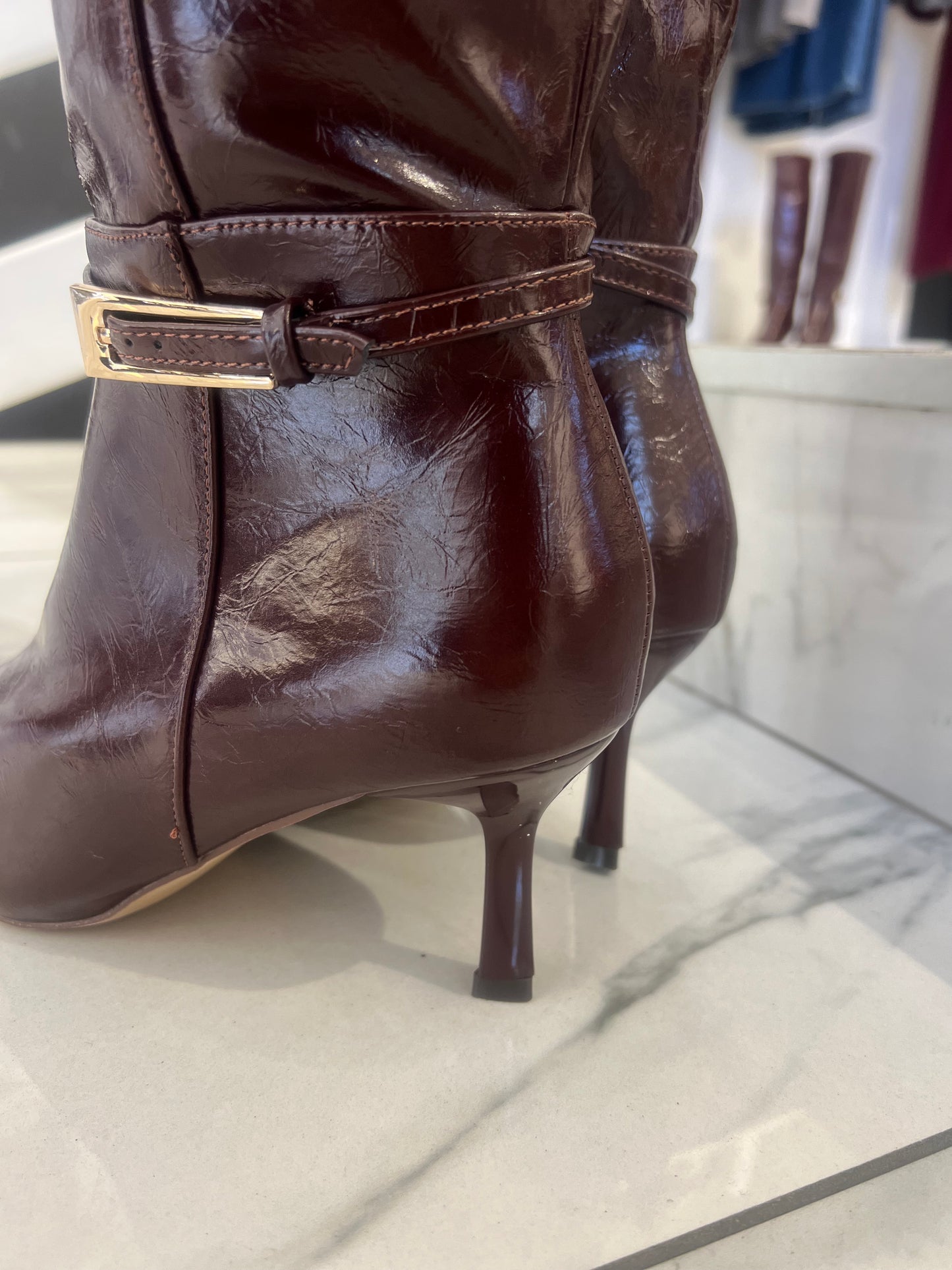 Stivali Alti Bordeaux