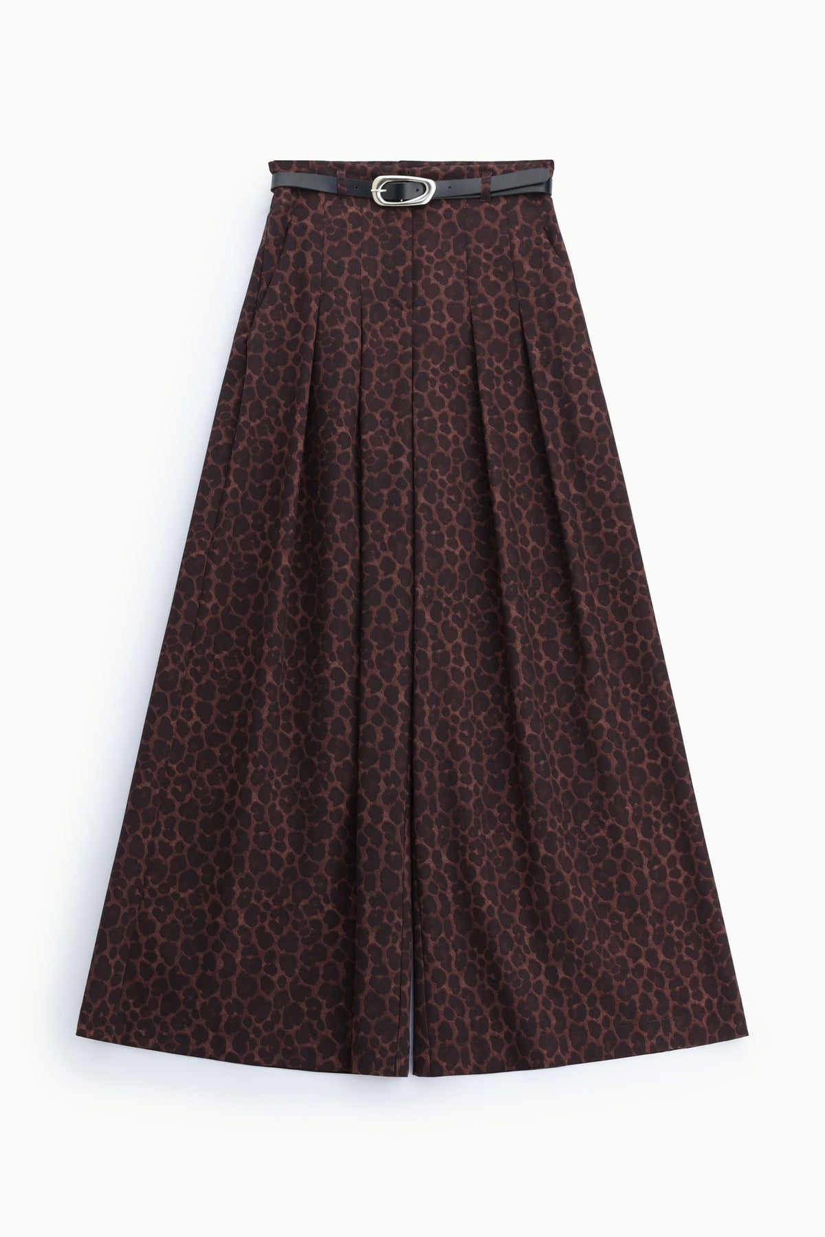 Pantaloni palazzo leopardati