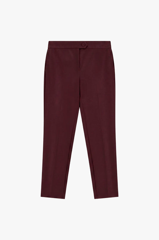Pantalone smoking sigaretta plum noir