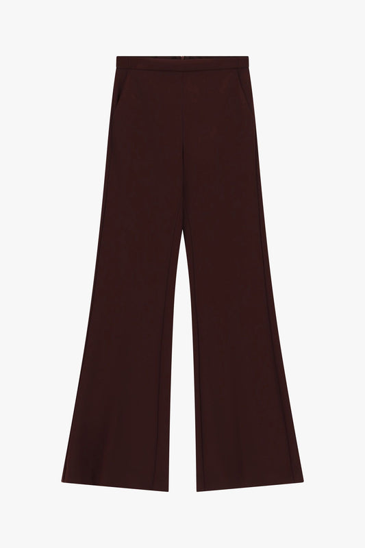 Pantalone zampa plum noir