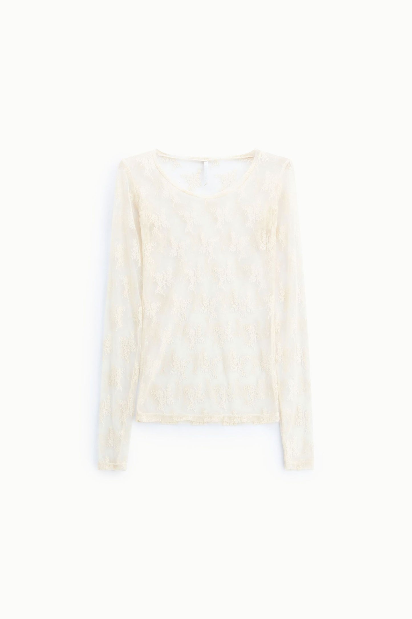 Maglia pizzo trasparente